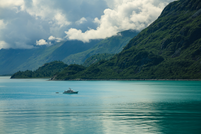 Cruising in Alaska in Super Yacht.