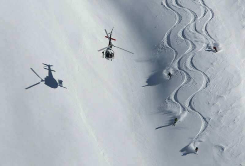 Heli-skiing- powder skiing- Turkey, Heli skiing