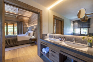 Twin double bedroom at Chalech L in Lech