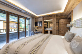 Twin double bedroom at Chalech L in Lech