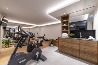 Gym in the spa at Chalech L in Lech