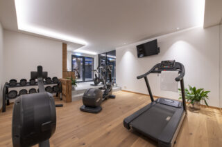 Gym in the spa at Chalech L in Lech
