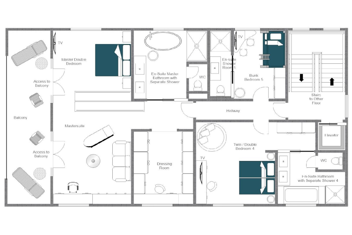 Chalech S Lech floor plan first floor