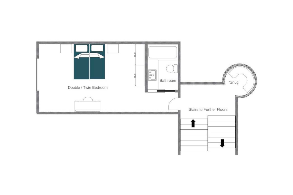 Chalet Maria Schnee St Anton floor plan upper ground floor