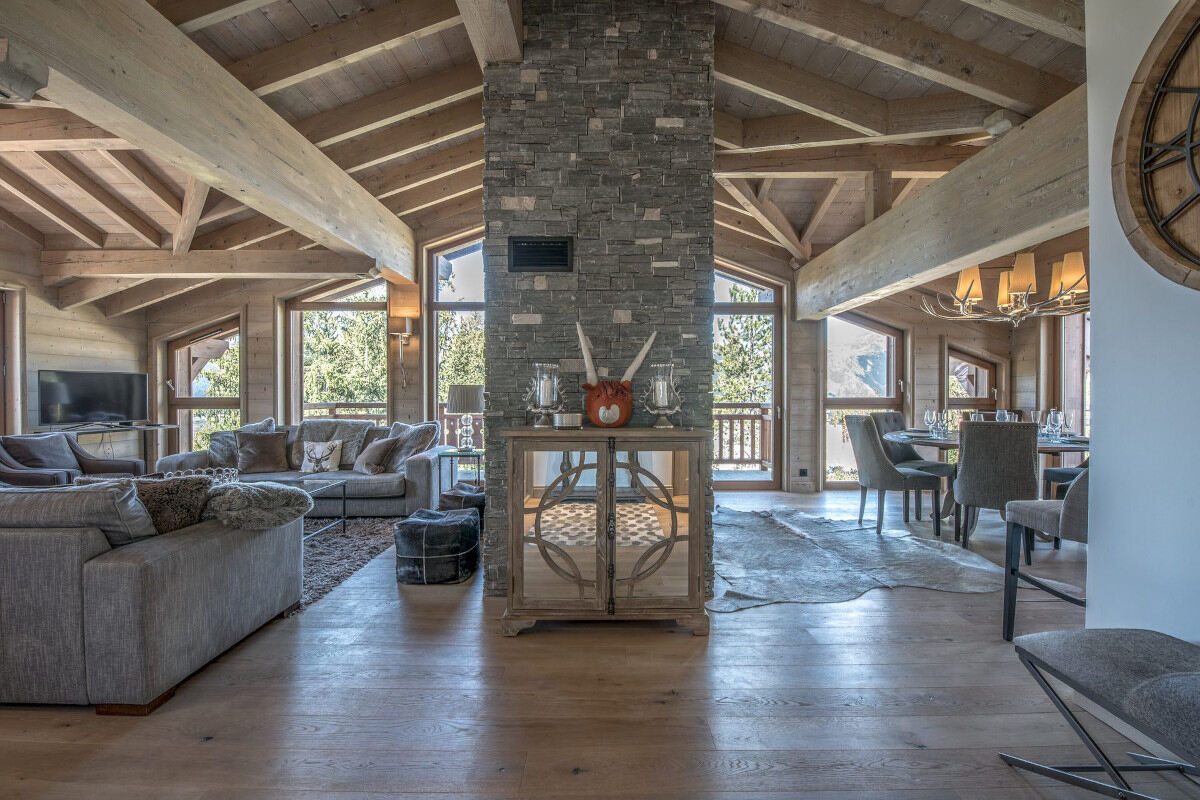 The living space with views Apartment Everest 401 in Courchevel 1650