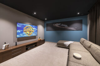 TV room in lower ground floor at Chalet Altius in Meribel