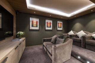 Cinema room at Chalet la Loze in Méribel