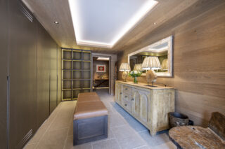 Entrance hallway on ground floor at Chalet la Loze in Méribel