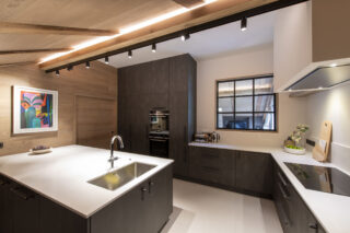 Kitchen at Chalet la Loze in Méribel