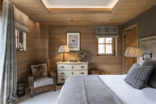 Double/twin bedroom three at Chalet la Loze in Méribel