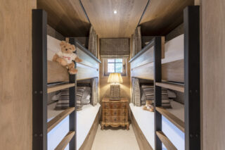 Children's bunk bedroom at Chalet la Loze in Méribel