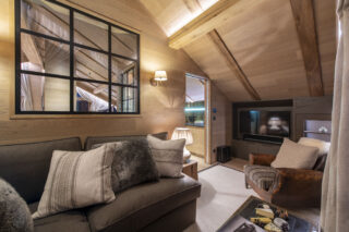 TV snug at Chalet la Loze in Méribel
