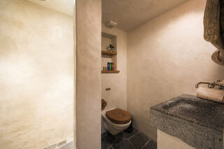 Bedroom three en suite shower room at Chalet Bibi in Verbier