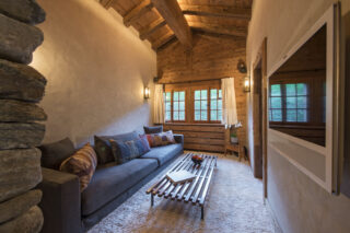 TV room at Chalet Bibi in Verbier