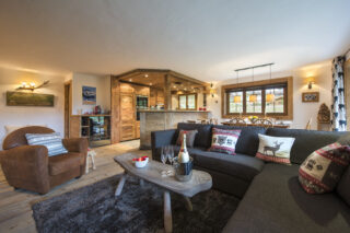 Lounge and living space at Apartment Hickory in Verbier