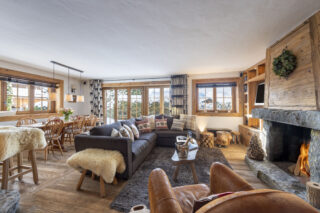 Living space at Apartment Hickory in Verbier