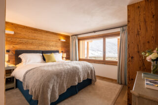 Bedroom six at Chalet les Étrennes in Verbier