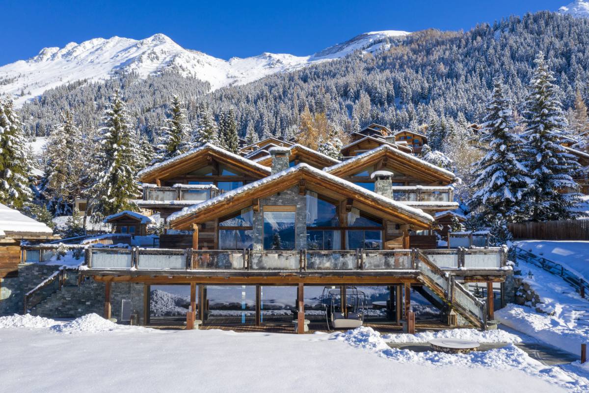 Front exterior of Chalet Marmottière in Verbier