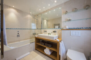 Ensuite bathroom at Chalet Milou in Verbier