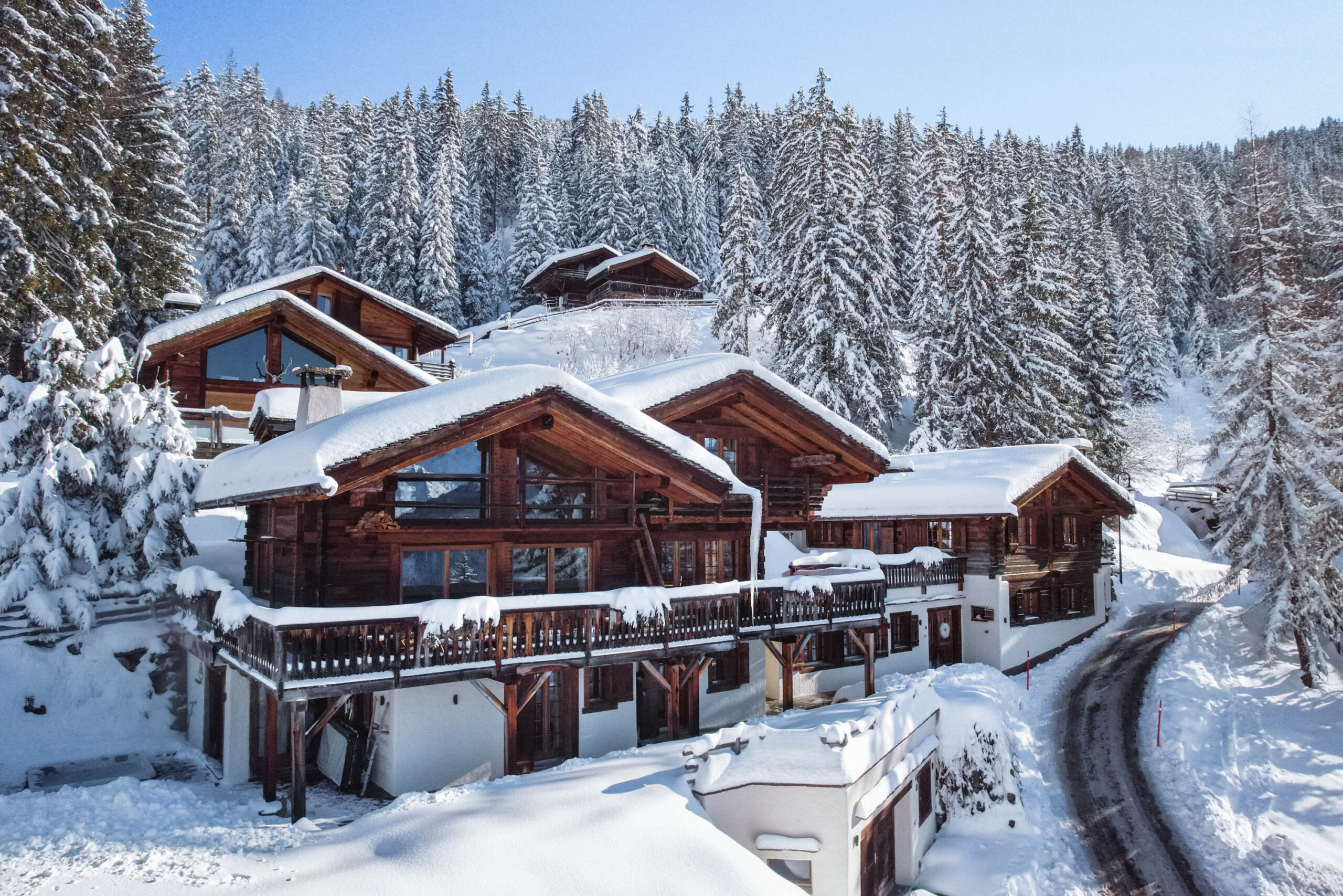 Magnificent exterior with forest at Chalet Milou in Verbier