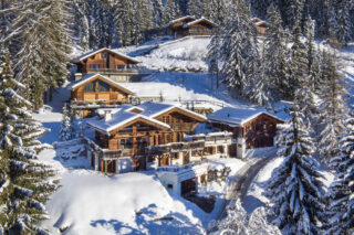 Exterior on Chemin de Clambin at Chalet Milou in Verbier