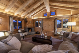Second living seating at Chalet Milou in Verbier