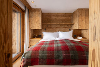Bedroom two at Chalet Pierrier in Verbier