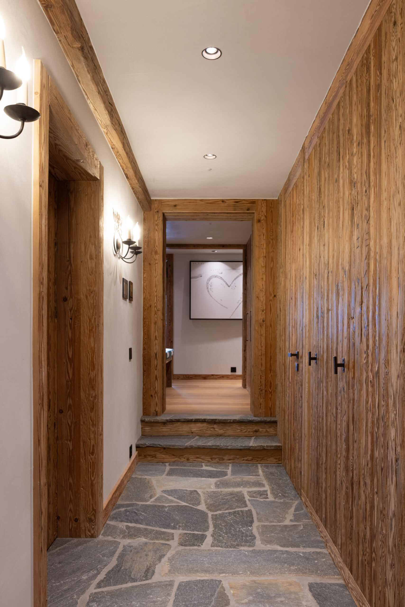 Ground floor rear corridor at Chalet Pierrier in Verbier