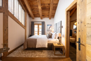 Bedroom three at Chalet Sirocco in Verbier