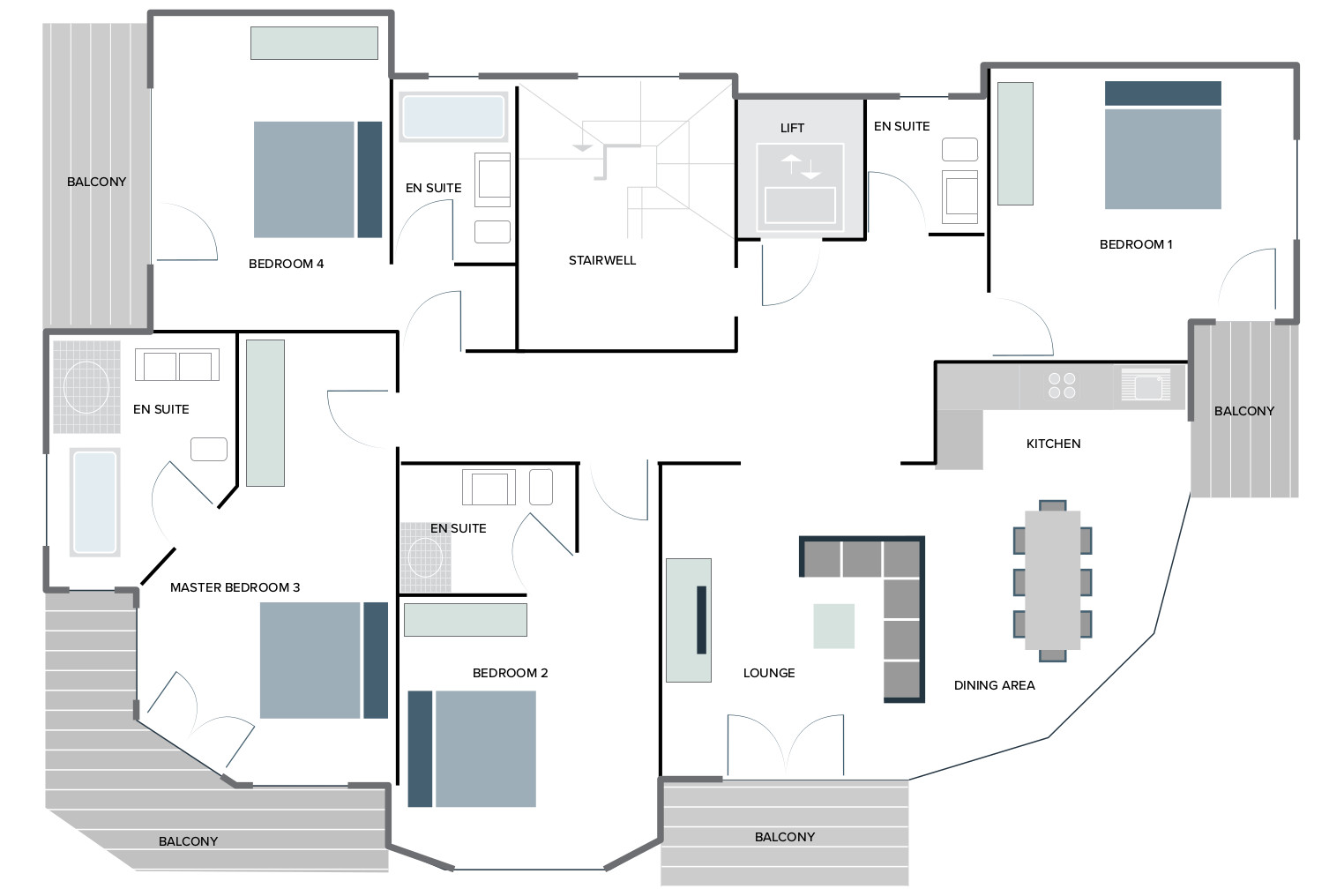 Apartment d'Amore floor plan