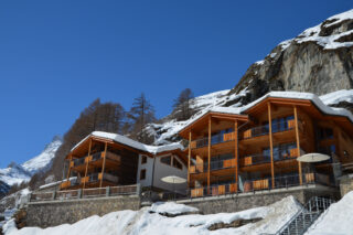 Exterior view of Les Perles chalets in Zermatt