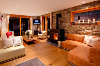 Lounge at Chalet Gemini in Zermatt