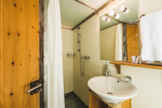 Master en suite bathroom at the Heinz Julen Loft in Zermatt