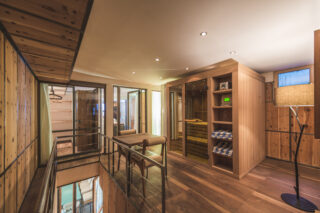 Upstairs at the Heinz Julen Loft in Zermatt