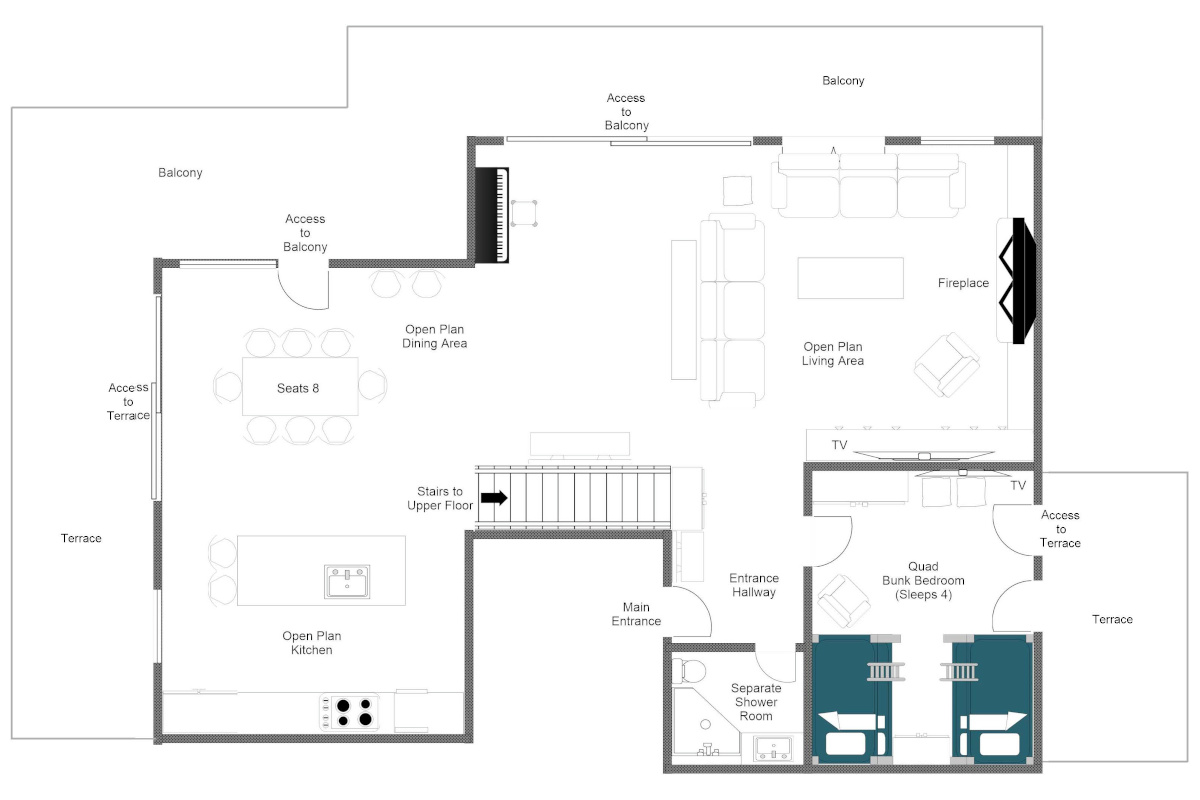 Haus Leytron Zermatt floor plan ground floor