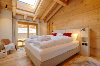 Bedroom two at Penthouse Weissmatten in Zermatt