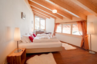 Bedroom two at Penthouse Zeus in Zermatt