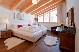 Bedroom three at Penthouse Zeus in Zermatt