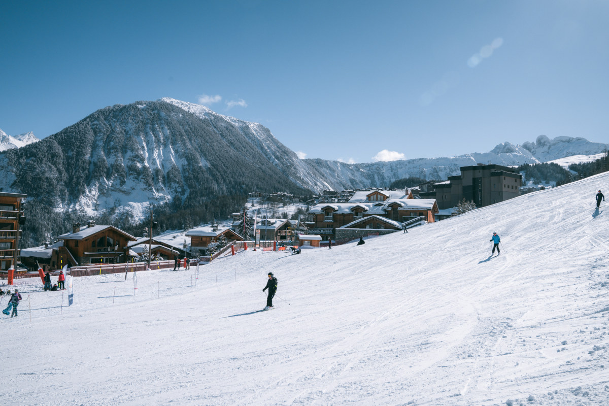 Pise and snow front in Courchevel 1550
