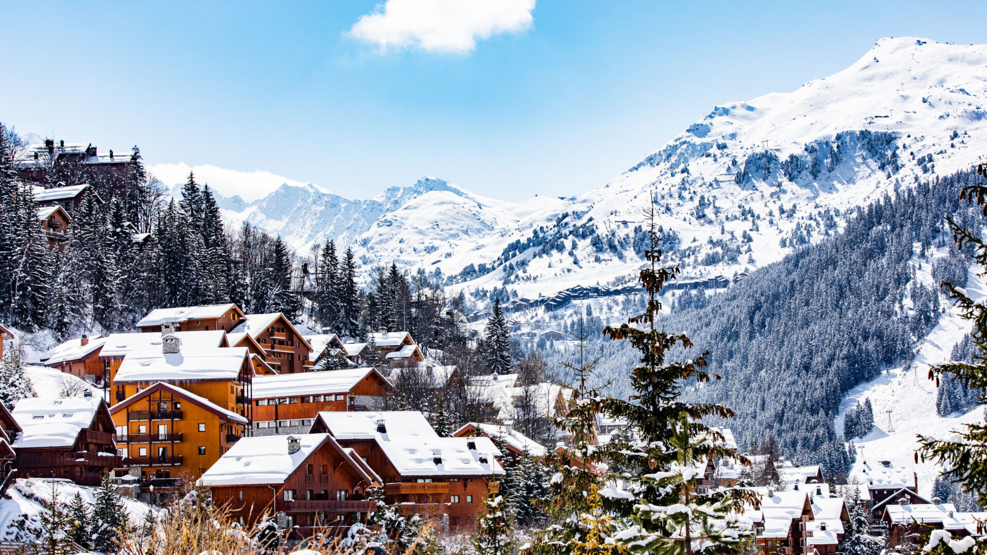 Meribel in winter