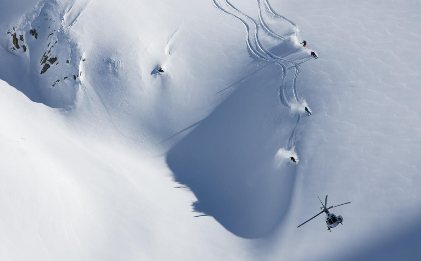 Heli skiing in Turkey